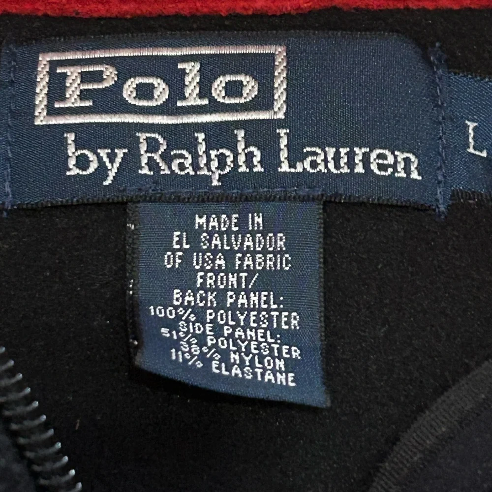 Vintage Polo Ralph Lauren Men’s Large 1/4 Zip Suicide Ski Patch Fleece Pullover